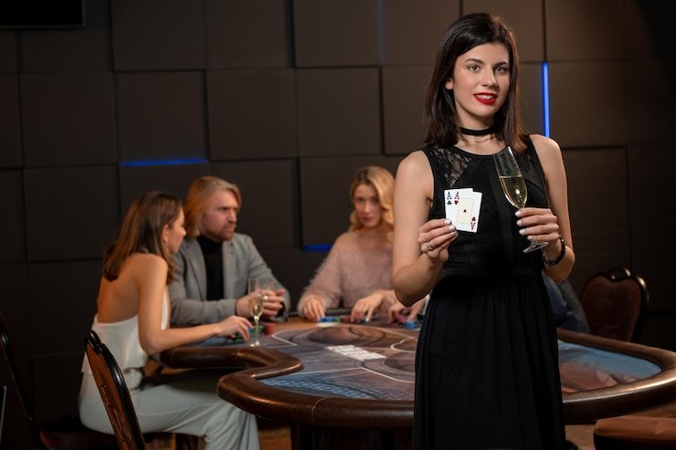 Tabel permainan dengan statistik real-time Tabel permainan Lightning Baccarat menampilkan kartu dan statistik